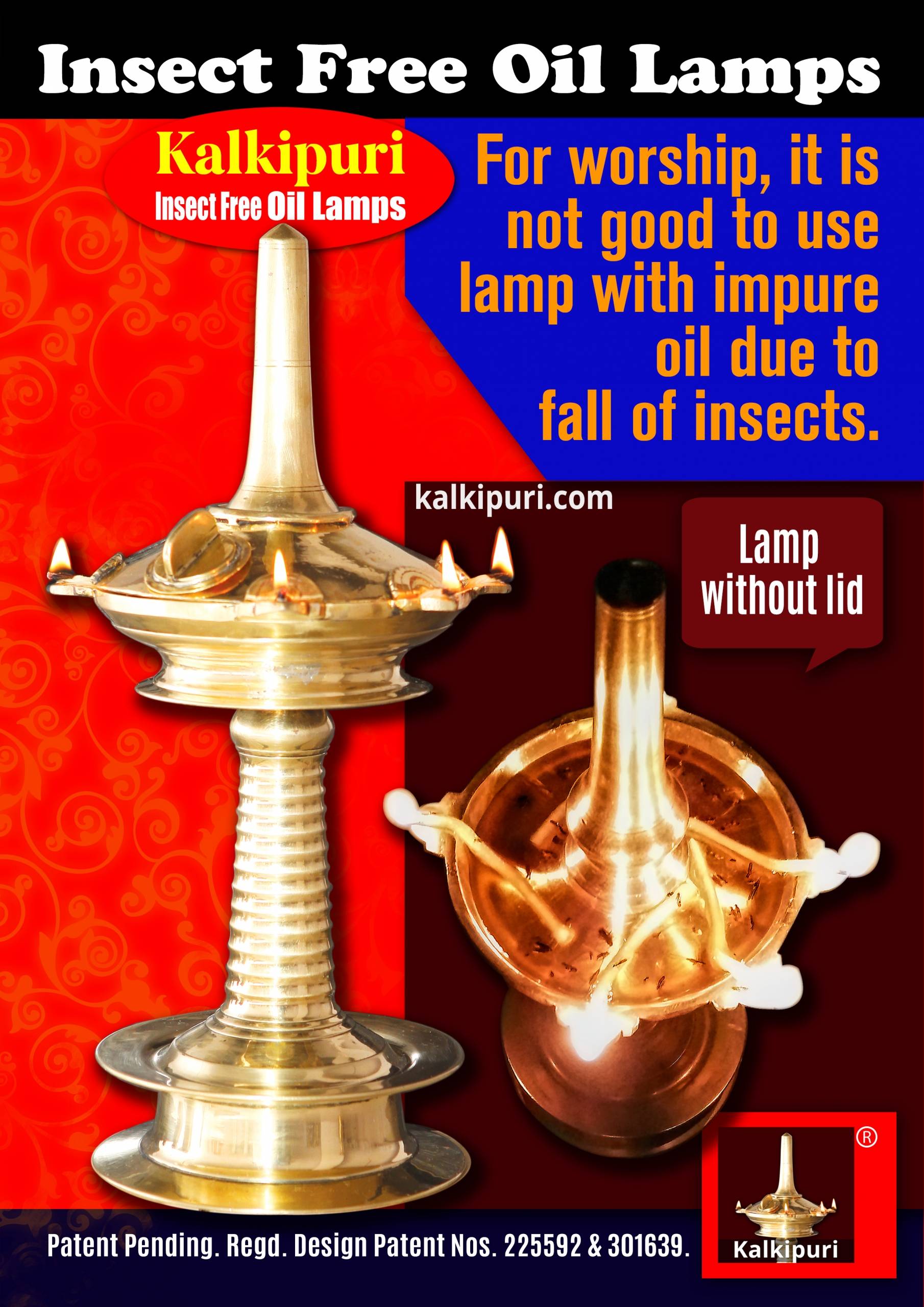 Kalkipuri Insect Free Oil Lamps and Oil Lamp without lid and insects - 2