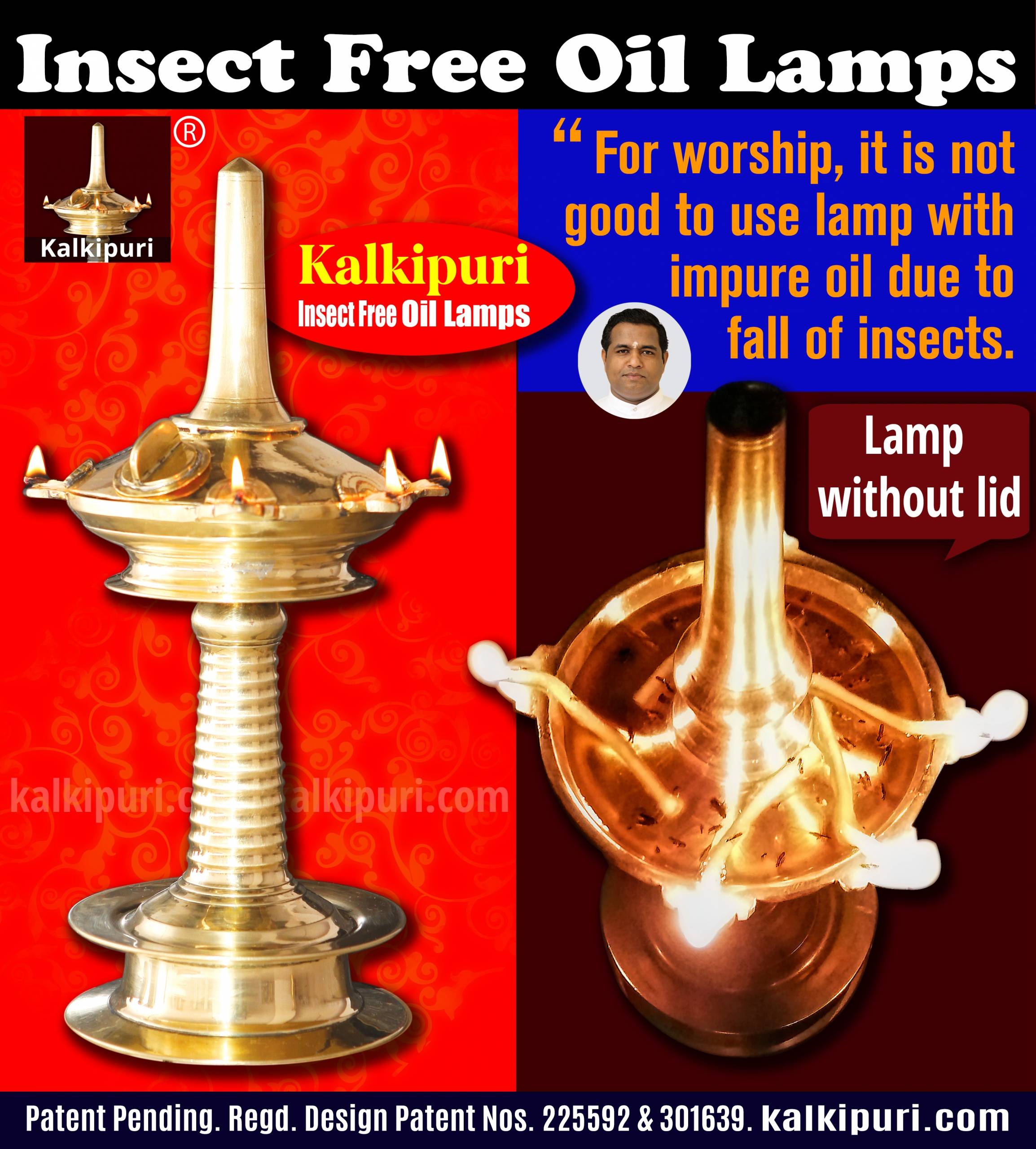 Kalkipuri Insect Free Oil Lamps and Oil Lamp without lid and insects - 3